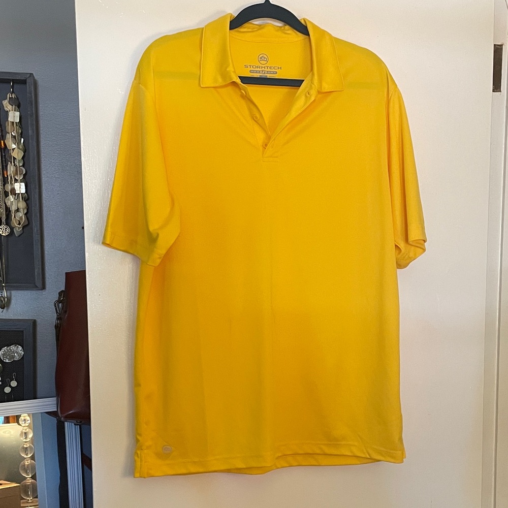 Stormtech Men's Bright Yellow Polo Shirt
